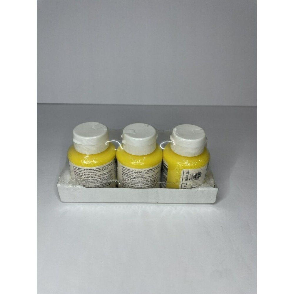 Vtg Liquitex Glossies High Gloss Acrylic Enamel paint. New old stock Yellow.